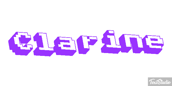 Clarine Texteffekt
