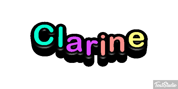 Clarine Texteffekt