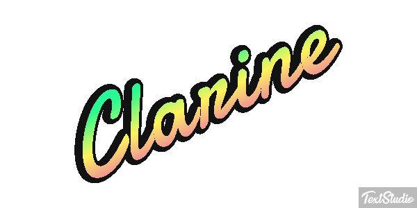 Clarine Texteffekt