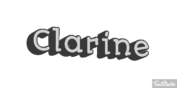 Clarine Texteffekt