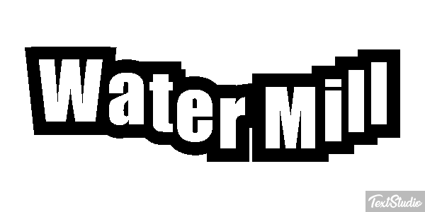 Water Mill Efekt tekstowy