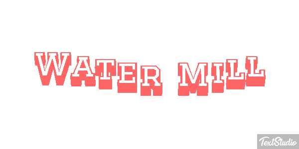 Water Mill Efekt tekstowy