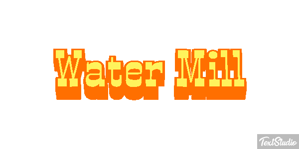Water Mill Efekt tekstowy