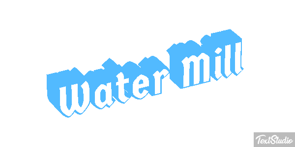 Water Mill Efekt tekstowy