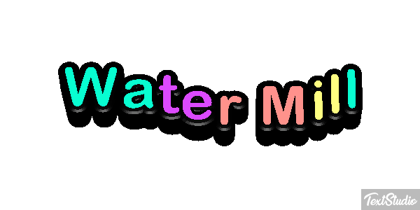 Water Mill Efekt tekstowy