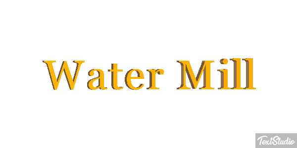 Water Mill Efekt tekstowy