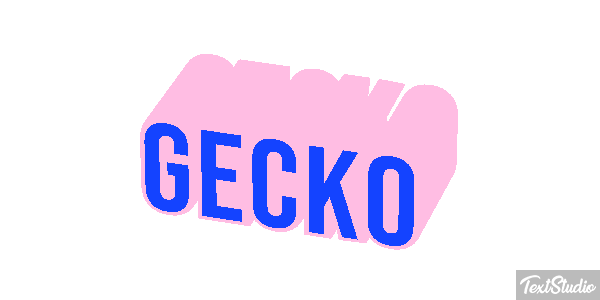 Gecko Текстовый эффект