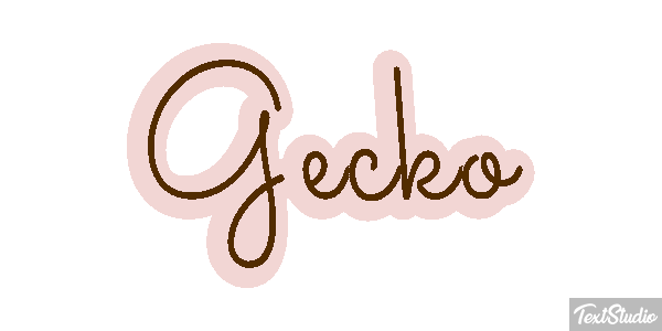 Gecko Текстовый эффект