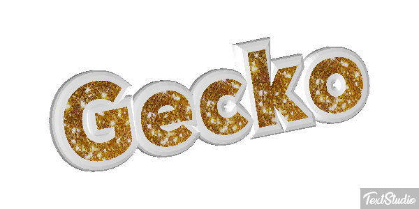 Gecko Текстовый эффект