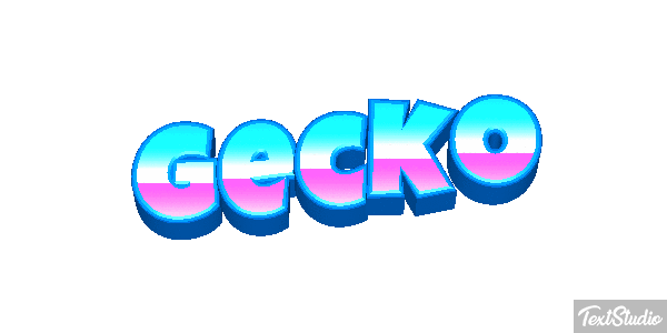 Gecko Текстовый эффект