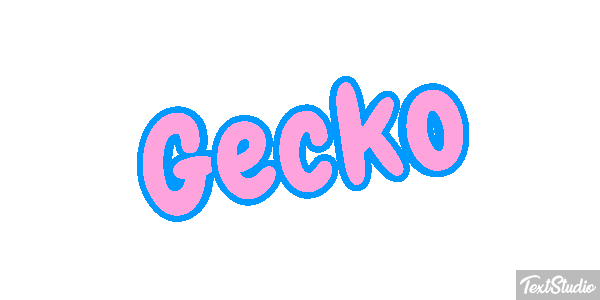 Gecko Текстовый эффект
