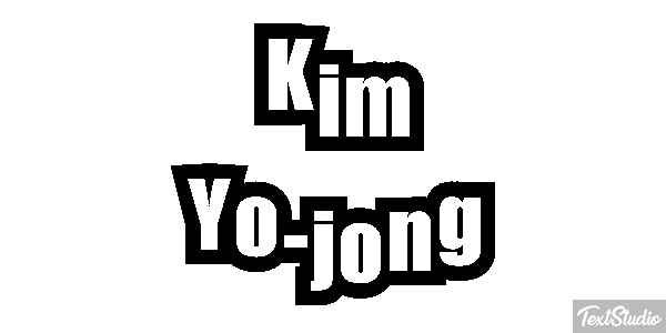 Kim Yo-jong Text effect
