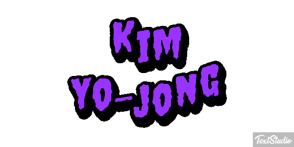 Kim Yo-jong Text effect