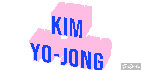 Kim Yo-jong Text effect