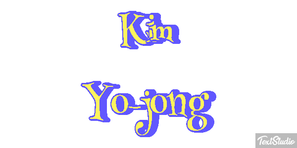 Kim Yo-jong Text effect