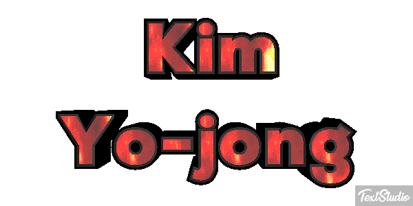 Kim Yo-jong Text effect