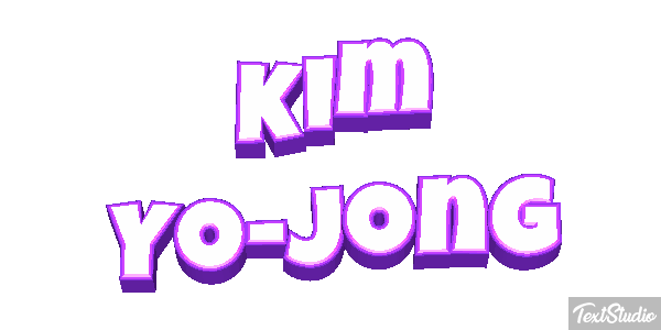 Kim Yo-jong Text effect