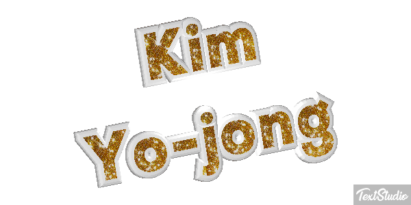 Kim Yo-jong Text effect