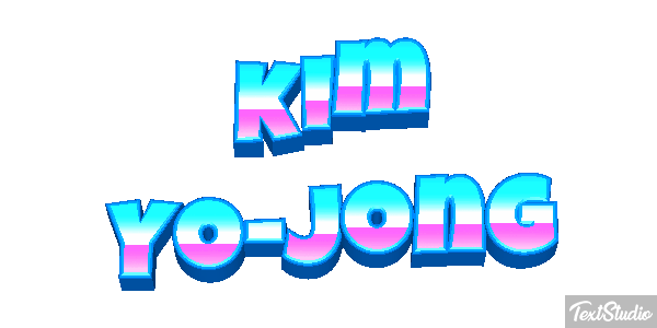 Kim Yo-jong Text effect