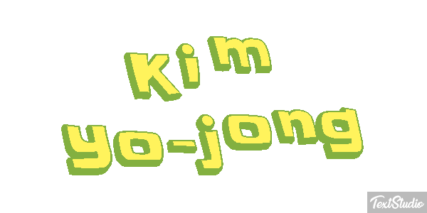 Kim Yo-jong Text effect