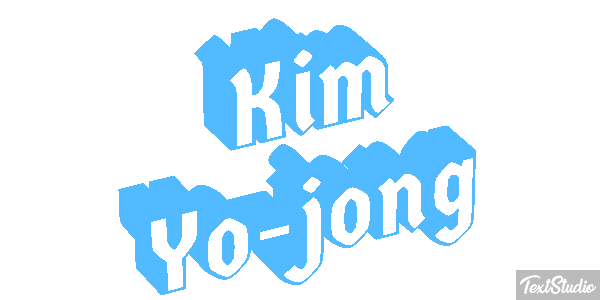 Kim Yo-jong Text effect