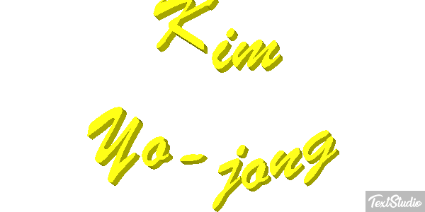 Kim Yo-jong Text effect