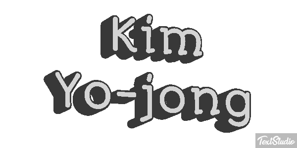Kim Yo-jong Text effect