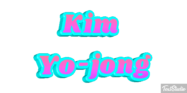 Kim Yo-jong Text effect