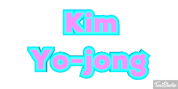 Kim Yo-jong Text effect