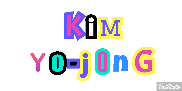Kim Yo-jong Text effect