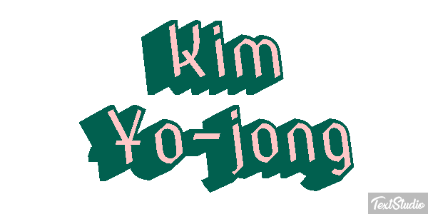 Kim Yo-jong Text effect