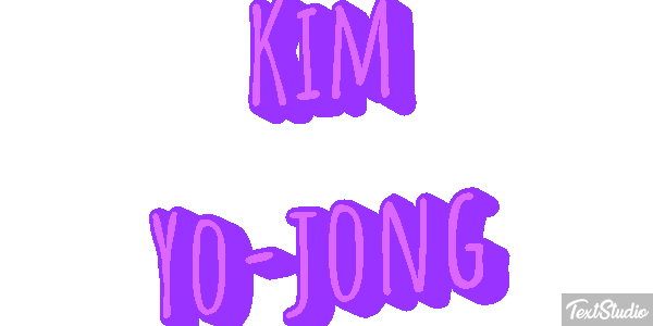 Kim Yo-jong Text effect