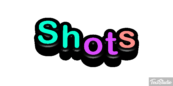 Shots Text effect