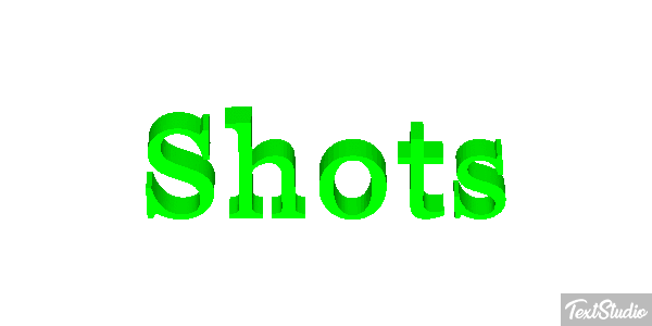Shots Text effect