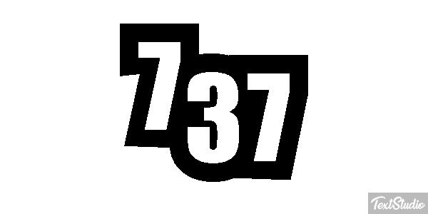 737 Текстовый эффект