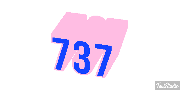 737 Текстовый эффект
