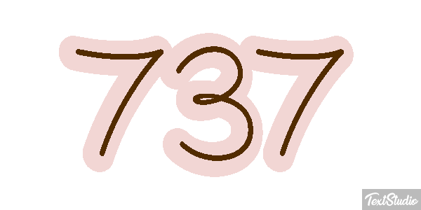 737 Текстовый эффект