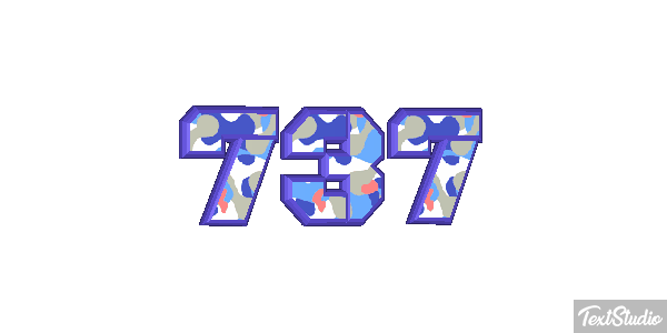 737 Текстовый эффект