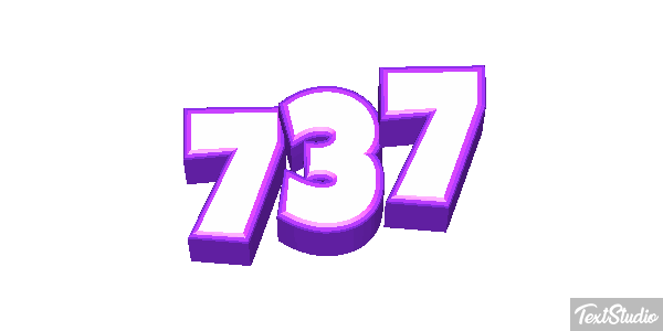 737 Текстовый эффект