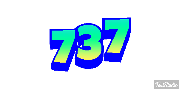 737 Текстовый эффект