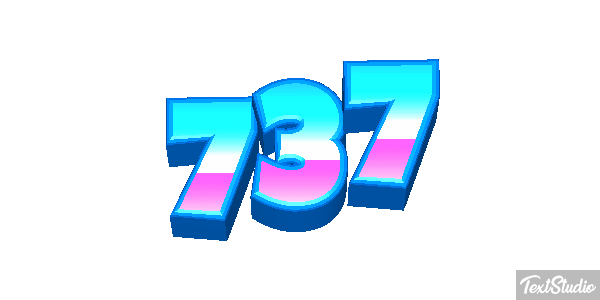 737 Текстовый эффект