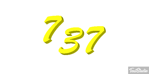 737 Текстовый эффект