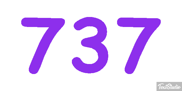 737 Текстовый эффект