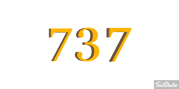 737 Текстовый эффект