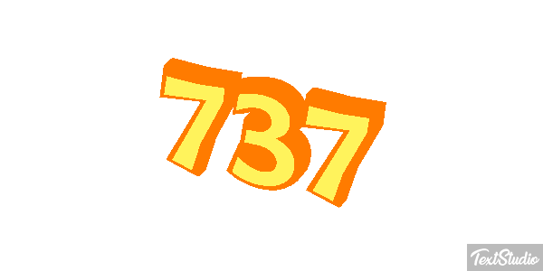 737 Текстовый эффект