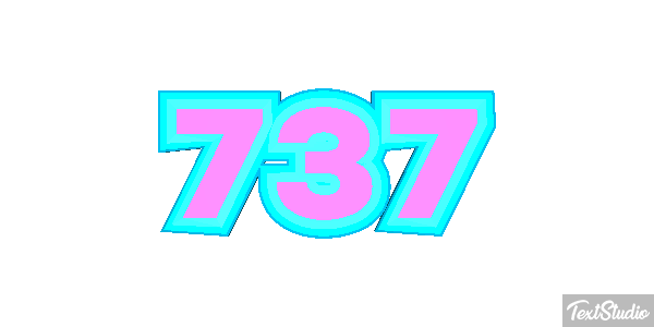 737 Текстовый эффект