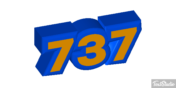 737 Текстовый эффект