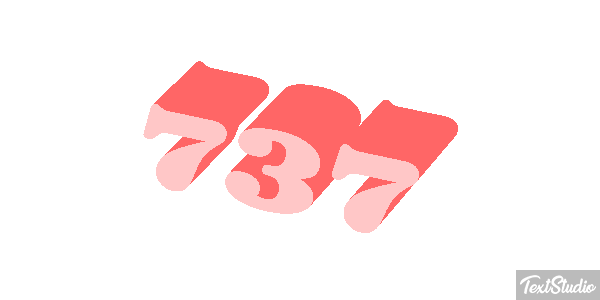 737 Текстовый эффект