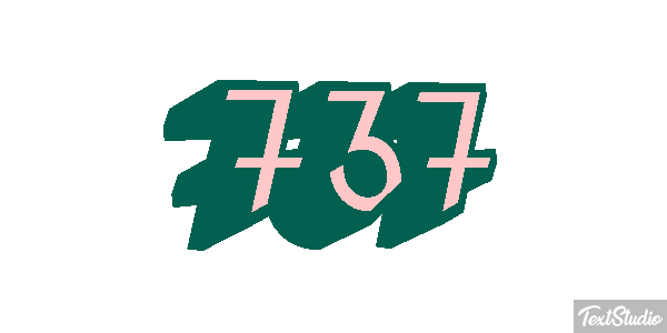 737 Текстовый эффект