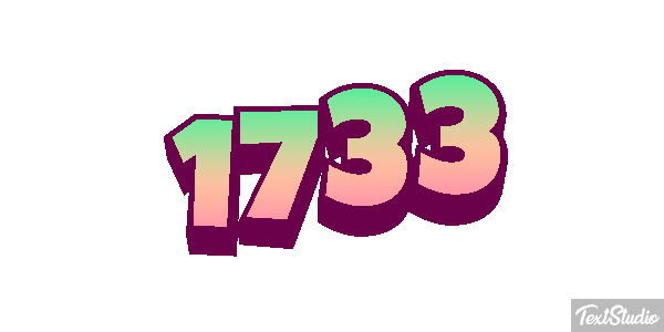 1733 Efekt tekstowy